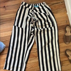 Big Bud Press stripe crop work pants XL
